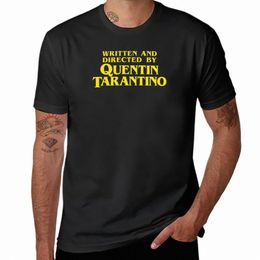 written and Directed by Quentin Tarantino T-Shirt animal prinfor boys plus sizes mens workout shirts E2M3#