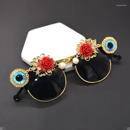 Sunglasses Cat Eye For Women Brand Designer Luxury Crystals Eyes Sexy Ladies Rhinestone Shades Feminino