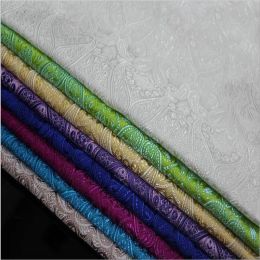 Fabric HLQON 75cm width brocade yarn dyed fabric for patchwork felt tissue telas bed sheet cheongsam dress children cloth coat
