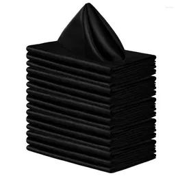 Table Napkin 16 Pcs Square Washable Napkins Dinner Soft And Smooth Fabric Tablecloths For Wedding Banquet Party Decoration