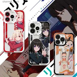 Cell Phone Cases Lycoris Recoil Chisato Phone Case For Redmi Note 12C 11 10 Pro Plus 10C 9A 9C 9T K30 K40 K50 K60 4G 5G Transparent CapaY240325