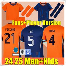 2024 25 NetHErlANds MEMPHIS European HoLLAnd Club soccer jerseys 2024 Euro Cup 24 Dutch National Team Football Shirt Men Kids Kit Full Set Home Away MEMPHIS XAVI GAKPO