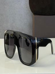 Large Oversize Square Sunglasses Black Smoke 0733 Sonnenbrille Men Women Fashion Sun Shades with box1317974