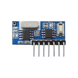 new 2024 433Mhz RF Remote Control Transmitter and 433mhz RF Relay Receiver Switch Module DC3.3V-5V Jog Self-locking Interlock Controller