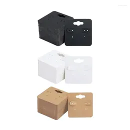 Jewellery Pouches Pack Of 100 Square Cardboard Earring Display Cards For Storage And Presentation Holder Showcase