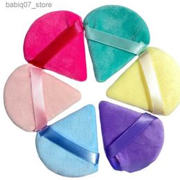 Sponges Applicators Cotton One velvet triangle powder puff wet dry washable soft cosmetic sponge tool for foundation make-up Q240325