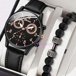 luxury mens watch women Mens Fashion Versatile Eye Quartz Business Watch Set+Versatile Beads