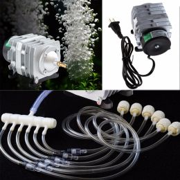 Accessories 45L/min 25W Electromagnetic Air Compressor Aquarium Fish Tank Oxygen Pond Air Pump Aerator High Quality