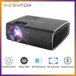 Other Projector Accessories WEWATCH V56 native 1080P full HD movie projector WiFi Bluetooth built-in speaker video for outdoor movies Q240322