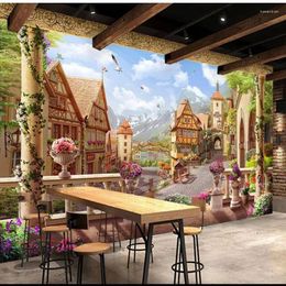 Wallpapers Wellyu Custom Large - Scale Murals Retro European Style Background Wallpaper Environmental Papel De Parede