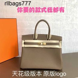Genuine Leather Bk Bags Designer Handbag Handmade Wax Thread Home Togo Lychee Grain Calf Portable Fashion Fashion Women's