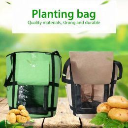 Pots Garden Grow Bags Potato Grow Bag Planting Pot Transparent Plant Tomato Carrot Onion Growing Bag Vegetable Onion Plant Bag