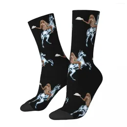 Men's Socks Women Beyonce Renaissance World Tour Comfortable Funny Happy Concert 2024 Novelty Middle TubeSocks Birthday Present