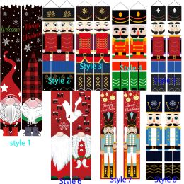 Accessories Nutcracker Soldier Christmas Poster For Home Porch Door Decoration Xmas Gifts Happy New Year 2021