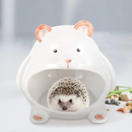 Cages Hamster Ceramic Nest Summer Hideout House Guinea Animal Decor Pet Playground Ceramics Accessories