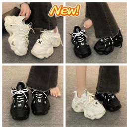 Feet Small Early Spring New Thick Sole Casual Sports Cake Shoes GAI new fashionable bigfoot increasing small fellow atumn Thick Sole Dad Shoes 2024 size35-40 casual