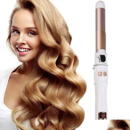 Curling Irons 252832Mm Ceramic Barrel Hair Curlers Matic Rotating Iron For Wands Waver Styling Appliances 231023 Drop Delivery Product Dhbqq