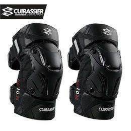 Cuirassier Protective Motorbike Kneepad Motocross Motorcycle Knee Pads MX Protector Night Reflective Racing Guards Protection 240315