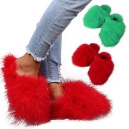 Slippers Women's Fashion Shoes Breathable Casual Intdoor Winter Thermal Color Slipper Long House Women