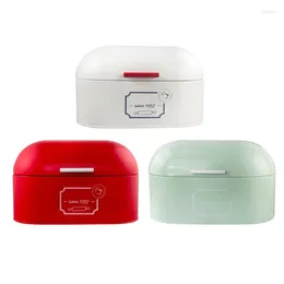 Storage Bottles Multifunction Breadbox With Lid Insect Proof Metal Container Strong Load Bearing