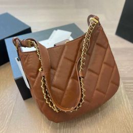 Classic Lattice Crossbody Hobo Bag Women Vintage Luxury Bags Quilted Shoulder bags Lady Clutch designer tote bags brown messenger bag Purse