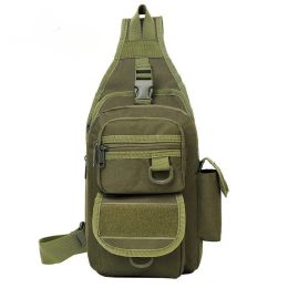 Bags Men Crossbody Backpack Cycling bag Chest Bag Small Travel Hiking Adjustable Shoulder Strap Oxford Multiple Pockets