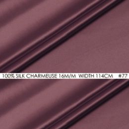 Fabric 100% SILK CHARMEUSE SATIN Fabric 114cm width 16momme Pure Mulberry Silk Fabric Wedding Decoration Fabrics Pale Purple NO77