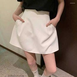 Skirts Womens Y2k Clothes Vintage Fluffy Short Skirt Baggy Skinny Summer Sexy High Waist Thin White Bustier Leisure Suit Dress