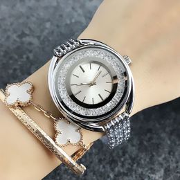 Brand Watch Women Girl Swan Crystal Style Metal Steel Band Quartz Wrist Watches SW04263H