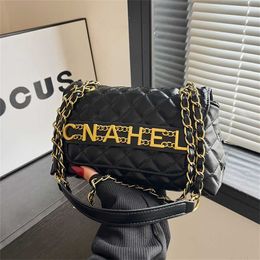 16% OFF Designer bag 2024 Handbags Womens high-end handbag with large capacity small fragrant style grid chain crossbody single shoulder underarm Korean style