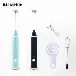 Tools Portable Electric Handheld Milk Frother Blender with USB Charger Bubble Maker Whisk Mixer for Coffee Cappuccino Kitchen Aid