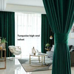 Curtains European Style Dutch Velvet Super Soft Curtains for Bedroom Light Luxury Curtain for Living Room Curtain Blackout Curtain Design