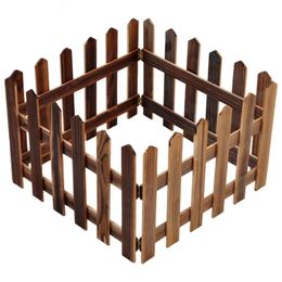 1pc Wood Picket Garden Fence Christmas Tree Fence Decoration Courtyard Plants Pool Fence Ornamental 120X30CM 240309