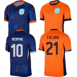 2024 Netherlands MEMPHIS soccer jersey 2025 Holland club jersey DE JONG VIRGIL DUMFRIES 24 25 BERGVIJN Shirt KLAASSEN BLIND DE LIGT men kids kit football shirt 888