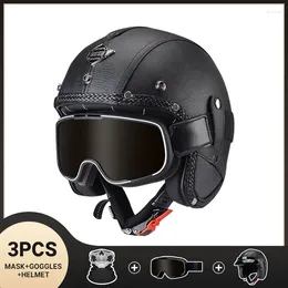 Motorcycle Helmets Open Face Helmet For Adult Casco Moto Child Safety Protective Para Motocicleta Certificado Women Men Four Seasons