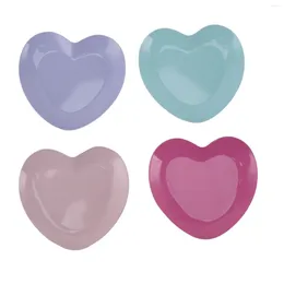 Makeup Sponges Metal Palette Heart Shaped Storage Tray Reliable Anti Rust Lightweight Stainless Steel For Home