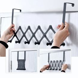 Rails Stainless Steel Door Behind The Hook Rack Coat Hat Storage Organise Key Holder Wall Door Hangers Hat Organiser