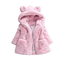 Down Coat Girls Autumn Clothes Children's Clothing Winter Girls' Wool Sweater Baby Fur Padded Jacket Thickened Jackets