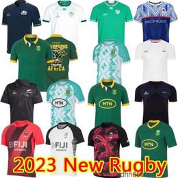 2024 Jerseys South Englands African Ireland Black Samoas RUGBY Scotland Fiji 24 Worlds Rugby Home Away Mens Shirt Jersey