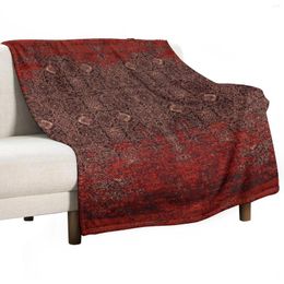 Blankets Red Vintage Oriental Traditional Moroccan Artwork Throw Blanket For Sofa Bed Plaid