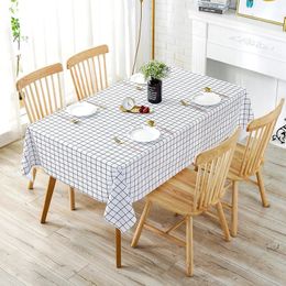 2024 Woven Table Cloth PVC Waterproof Oilproof Dining Tablecloth Kitchen Decorative Rectangular Coffee Cuisine Party Table Cover Map