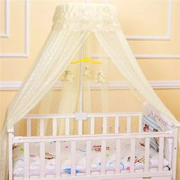 Brushes Baby Round Mosquito Net Hung Netting Bed Canopy for Kids Bedroom Mosquito Net Stand Holder Adjustable Clipon Crib Canopy Holder