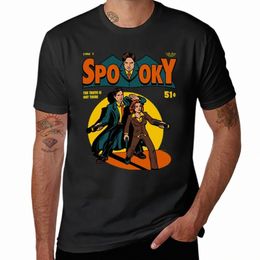 x Files T-ShirtSpooky Comic T-Shirt cute tops tees aesthetic clothes quick drying plain black t shirts men I77D#