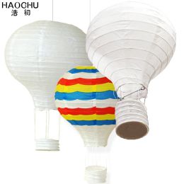 Frame 5pc Large Hot Air Balloon Paper Lantern Rainbow Hanging Ball White Chinese Ing Lanterns Wedding Birthday Holiday Party Decor