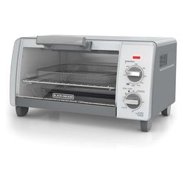 BLACK+DECKER TO1785SG Crisp N Bake Air Fry Toaster Oven, 4 Pieces, Gray