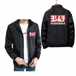 men's Yoshimura Japan Spring Autumn Bomber Jacket Windbreaker Coat Slim Fit Pilot Unisex Zipper Pilot Parkas Clothing Plus Size h8Oy#