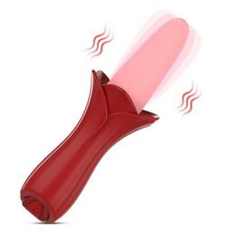 Hip New Tongue Licking Massage Vibrating Stick for Womens Sexual Products Adult Seconds Tide Electric Masturbation Device 231129