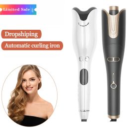 Irons MultiFunction LCD Automatic Hair Curler Spin N Curl 1 Inch Iron Curling Air Wand Styling Salon Tool Tourmaline Ceramic Heater