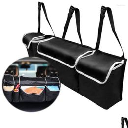 Car Organiser Trunk Storage Bag Rear Seat Back Hanging Oxford Cloth Drop Delivery Automobiles Motorcycles Interior Accessories Stowing Otymd