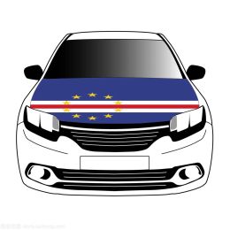 Accessories Cape Verde flag car Hood cover 3.3x5ft/5x7ft 100%polyester,car bonnet banner